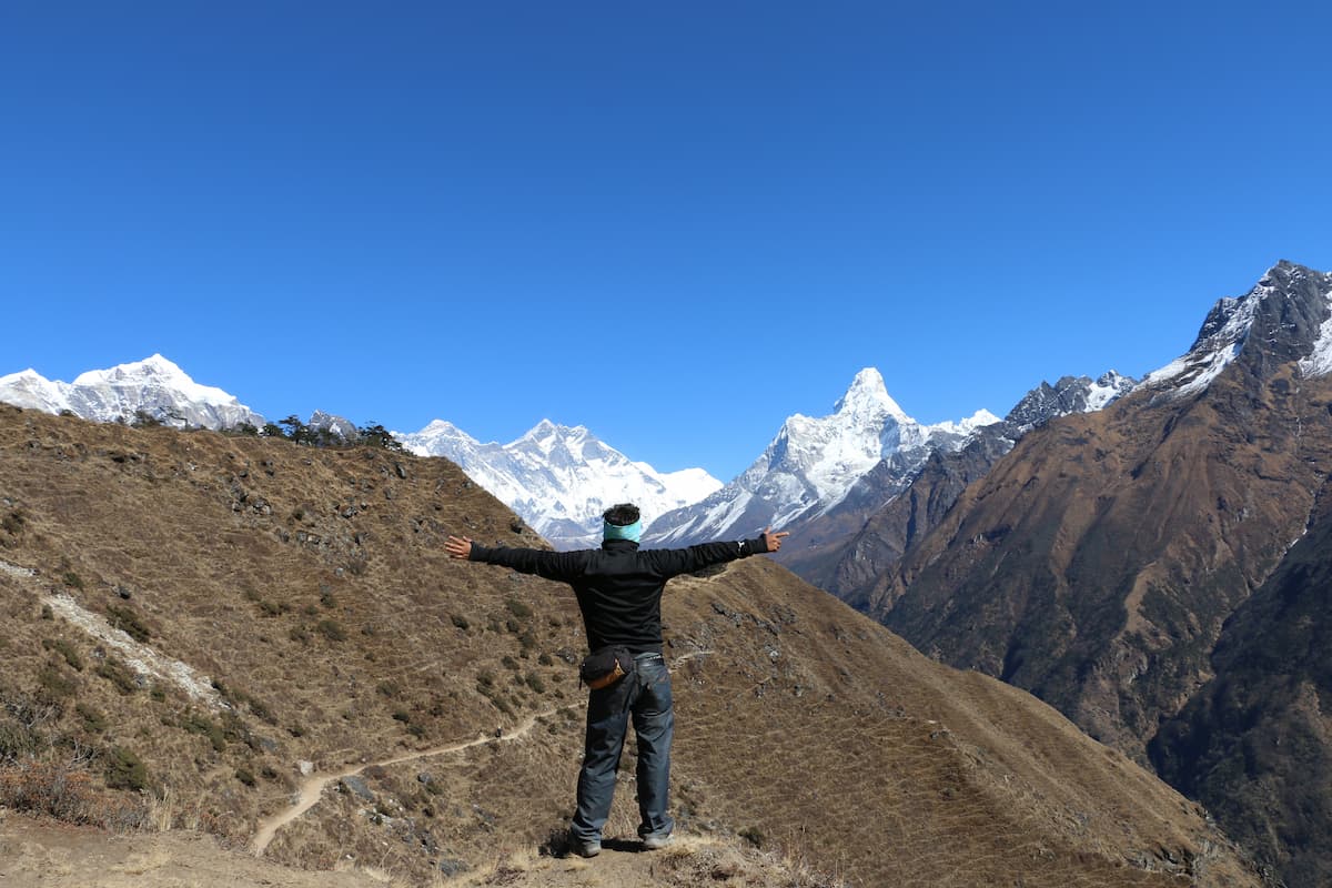 Everest view point in Everest trek