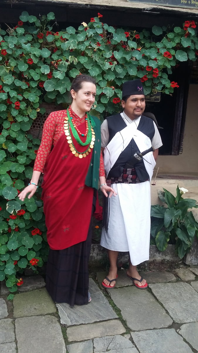 Gurung Dress in Ghandruk Village