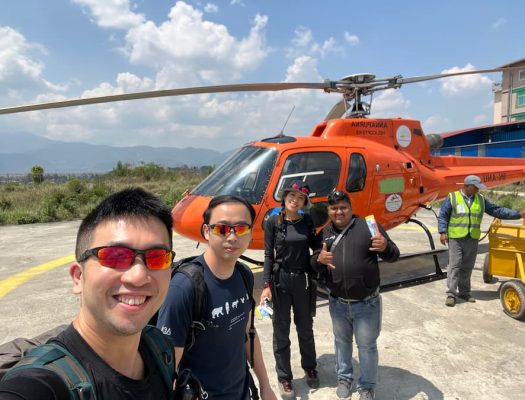 Everest base camp helicopter safety