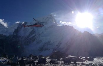 Everest base camp Helicopter tour in September